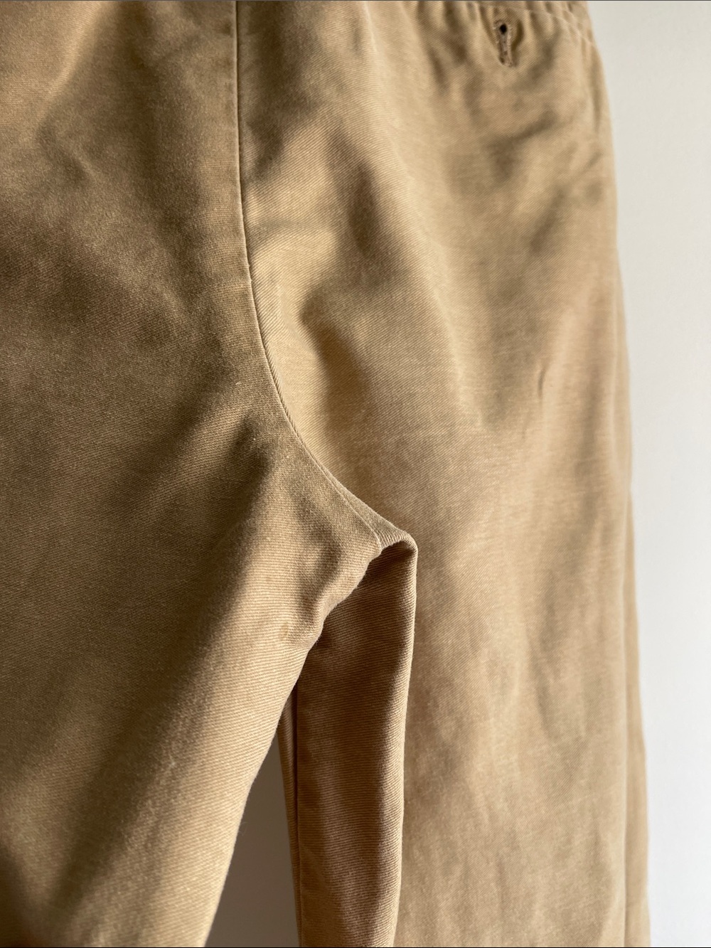 UNIQLO x Ines de la Fressange Tan Wide Leg Cotton Trousers French Girl Classic - Picture 7 of 16